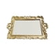 thumbnail image 2 of Bandeja de espejo decorativa, espejo de maquillaje Retro, espejo cosmético, espejo de pared de mesa dorado, espejo antiguo para dormitorio y baño, 2 of 9