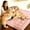 GZ-Pink, variant on Extra for large Warm Winter Dog Bed Mat, Luxury Upgrade, Soft Washable Mattress Topper, Rectangular for Large Dogs & Multi-Pet Households, All Breed Sizes, Four Corner Tie Strap Design, All Season U