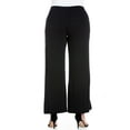 thumbnail image 3 of 24seven Comfort Apparel Elastic Waist Flared Leg Maternity Palazzo Pants, 3 of 3