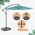 thumbnail image 3 of Aspen 10-foot Offset Cantilever Hanging Patio Umbrella Turquoise, 3 of 5
