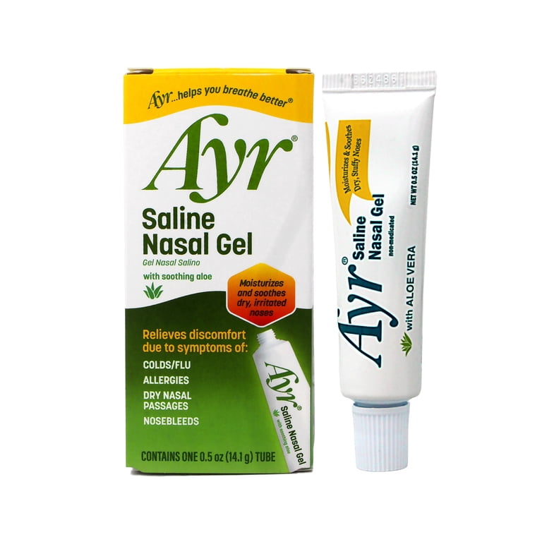 Ayr Saline Nasal Gel with Soothing Aloe, 0.5 oz, Blue Ayr Saline Nasal Gel with Soothing Aloe, 0.5 oz, Blue