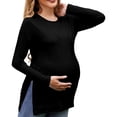 thumbnail image 1 of Blouse de Maternité T-Shirts à Étages pour Femmes pour Grossesse Décontractée Haut à Manches Longues Style, 1 of 5