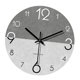 thumbnail image 2 of Reloj de pared, reloj decorativo, madera minimalista, 30 cm, adorno único de arte de pared Gris oscuro claro, 2 of 9