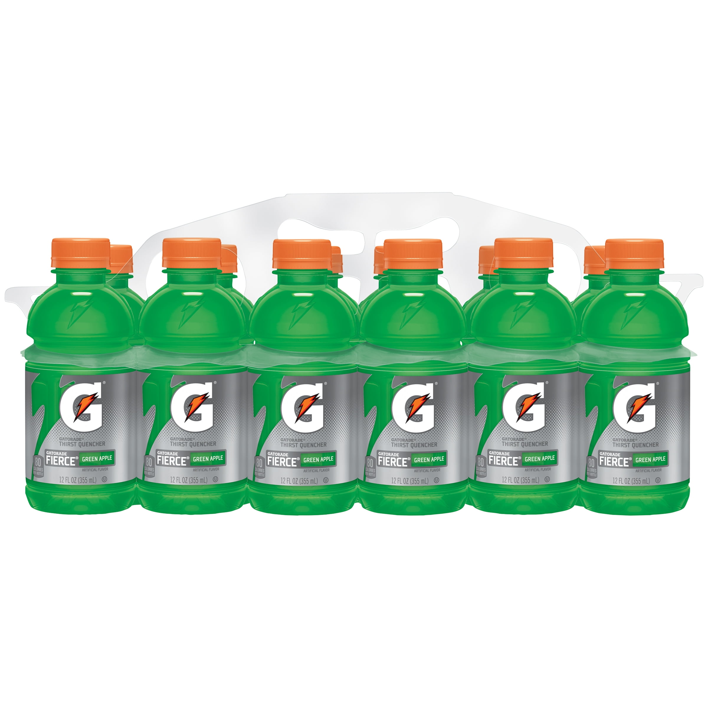 Gatorade Thirst Quencher Sports Drink, Green Apple, 12 Fl Oz, 12 Count