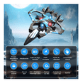 thumbnail image 3 of Mini Drones Rc Combate Con Giro De 360° Camouflage Modelo De Caza Camuflaje K500max Malubero Azul, 3 of 5