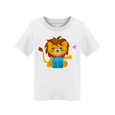 

Cute Lion Cub With A Gift T-Shirt Toddler -Image by Shutterstock 2 Toddler