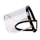 thumbnail image 3 of Soporte de aluminio para protección facial para casco, pantalla transparente, resistente, protege tus ojos y cara, accesorios universales de repuesto Pantalla de PVC, 3 of 8