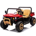 thumbnail image 6 of Shininglove 24V 2 Seater Ride on Dump Truck with Electric Dump Bed, Kids 4WD Battery Powered Toy Car(Red), 6 of 8
