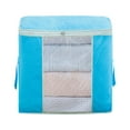 thumbnail image 2 of ¡Ahorra Más!, Bolsa organizadora de almacenamiento de ropa de gran capacidad con tela gruesa para edredones, mantas, ropa de cama, plegable con cremallera resistente y ventana transparente Akmoler, 2 of 7