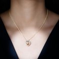 thumbnail image 4 of Rosec Jewels Lab Grown Diamond Flower Pendant Necklace with Chain - EF-VS Quality Certified, 14K Yellow Gold, 4 of 8