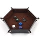 thumbnail image 1 of Paquete de 2 Bandejas Hexagonales Plegables para Dados, Organizador de Caja de Almacenamiento de Escritorio para Juego de Dados Macarena Organizador de bandeja hexagonal de dados, 1 of 6