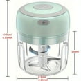 thumbnail image 2 of 250ML Electric Mini Garlic Chopper - Portable Veggie Food Processor for Ginger, Chili, Minced Meat, Fruit - USB Rechargeable, Wireless, Compact, Easy-to-Use Garlic Press for Kitchen, 2 of 5