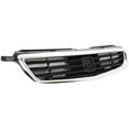 thumbnail image 3 of Grille Assembly Compatible With 1996-1998 Honda Civic Sedan Chrome Shell with Painted Black Insert, 3 of 3