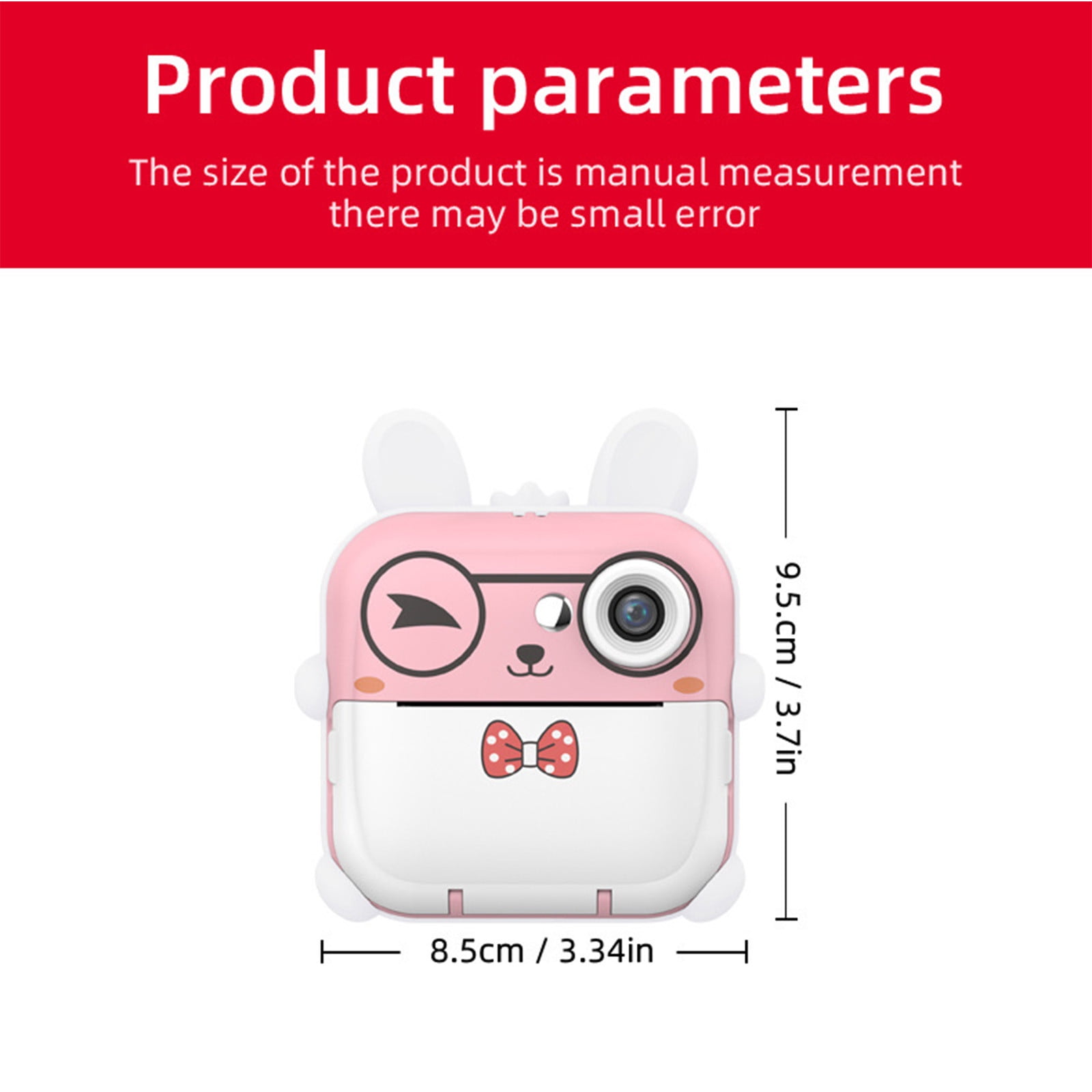 Taicans ‌Kids Instant Print Camera 1080P HD - Mini Camera with 180° Reversible Lens,DIY Coloring,2.0" Screen,Rechargeable,Photo Printer Toy Christmas Birthday Gift for Children Boys Girls Age 3-12
