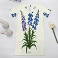 thumbnail image 5 of Blue And Purple Floral Illustration Loose Pocket Dress Dresses Summer Summer Dresses for Women, 5 of 9
