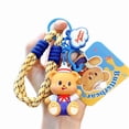 thumbnail image 4 of Cute Cartoon Butter Bear Keychain Sporty Backpack Charm Bag Pendant Lightweight PVC Alloy Decors For Bags Gifts, 4 of 10