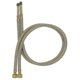 thumbnail image 1 of 2x M10 x G3/8 Inch BSP Gold Nylon Braided Flexible Tap Hose Pair, 1 of 3
