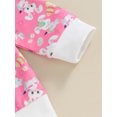 thumbnail image 6 of Newborn Baby Easter Clothes BunnyEgg Print Long Sleeve Sweatshirt with Long Pants 2Pcs Outfit, 6 of 9
