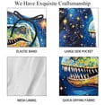 thumbnail image 4 of luoweisi Men's Beach Shorts Quick Dry Swim Trunks with Mesh Lining Cartoon Dinosaur S, 4 of 5