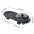 thumbnail image 6 of Miumaeov 2 in 1 Electric Grill Griddle With Hot Pot Non-Stick Smokeless Electric Griddle, 6 of 12