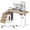 Natural, variant on GUNAITO 47.2" Electric Standing Desk with 3-Drawer Cabinet, Adjustable Height Desk with Memory Panel, Office & Gaming Desk,Nutural