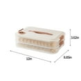 thumbnail image 2 of Jacenvly Valentines Day Decorations 1-4 Layer Food Storage Container Transparent Food Preservation Box for Kitchen and Refrigerator Dumpling Box Well Sealed Bathroom Decor, 2 of 8