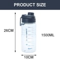 thumbnail image 2 of Botella de agua deportiva, botella de plástico duradera grande Tritan para gimnasio para fitness, entusiastas del aire libre, 2 of 5