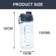 thumbnail image 2 of Botella de agua deportiva, botella plástica duradera grande Tritan para gimnasio para fitness, entusiastas del aire libre, 2 of 5