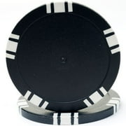 5 Spot Blank 100 Poker Chips, 11.5gm, Black By Trademark Poker Ship from US by