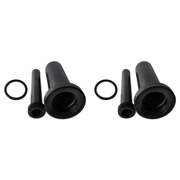 2X Conector de Tubería Extendida para Inodoro Suspendido, Piezas Compatibles con Inodoros y Bidés, Junta Confiable para Inodoro Suspendido Incluida.