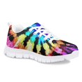 thumbnail image 2 of Suhoaziia Kids Shoes for School Boys Girls Tie Dye Print Rubber Flats Fall Comfortable Ultralight Preppy Lace Up Sneakers Size 12, 2 of 6