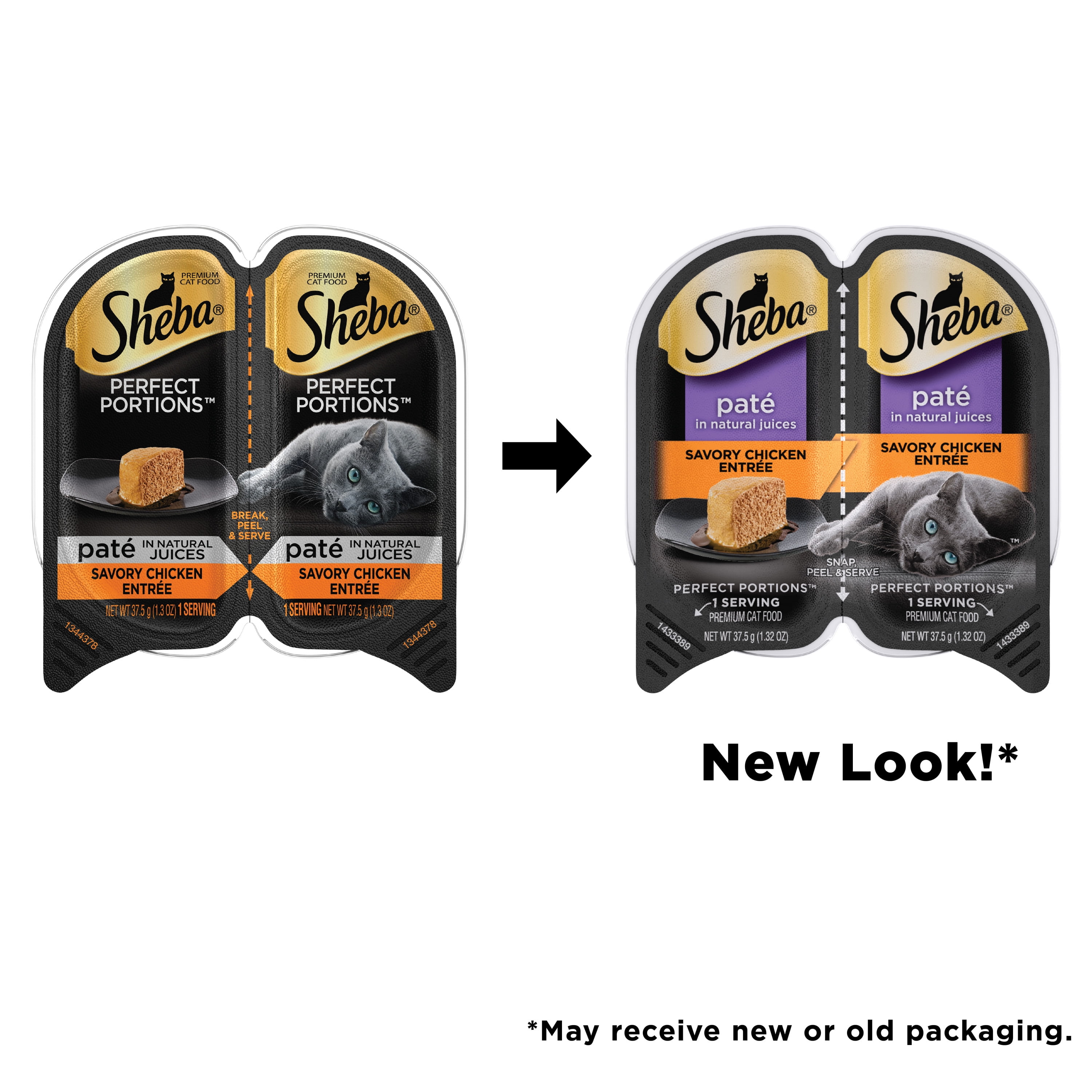 sheba cat food trays