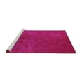 thumbnail image 2 of Ahgly Company Machine Washable Indoor Round Oriental Purple Industrial Area Rugs, 8' Round, 2 of 4