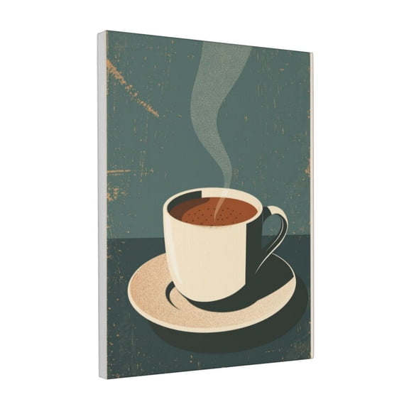 12x16 inch Paintings Wall Decor Hot And Steaming Coffee,Indoor Kitchen,Cafes,Restaurant Wall Art Prints Decor,Enchanting Coffee Decor Painting Poster,Gift For Cafes Lovers,Cafe,Kitchen,Office