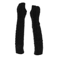 thumbnail image 3 of Gants d'Hiver Chauds pour Femmes Sans Doigts avec Trou pour Pouce Noir, 3 of 6