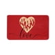 thumbnail image 2 of Felpudos de entrada con temática de San Valentín, absorbentes, para baño, ducha, sala de estar y baño, ideales para decorar el día de San Valentín, de poliéster., 2 of 6