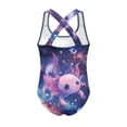 thumbnail image 5 of Uorisanigo Swimsuits for Girls Size 5-6 One Piece Quick Dry Swimming Training Bathing Suit for Kids Swimwear Summer Beach Vacation, Kawaii Axolotl, 5 of 7