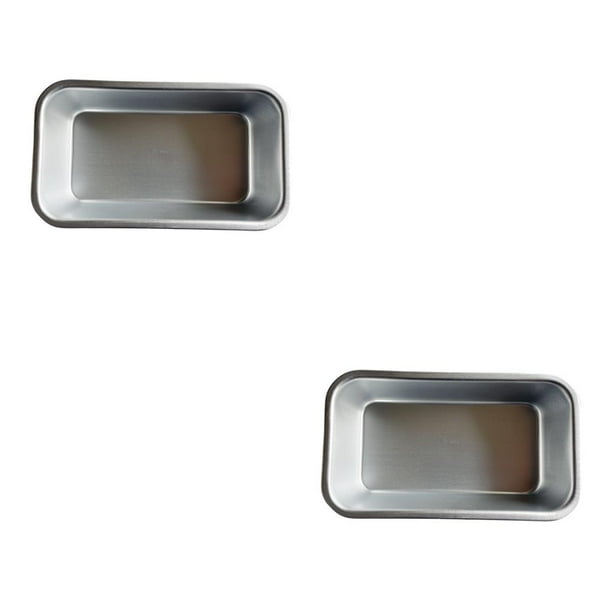 Molde de aluminio para pasteles Bearachild cajas rectangulares antiadherentes para tostadas