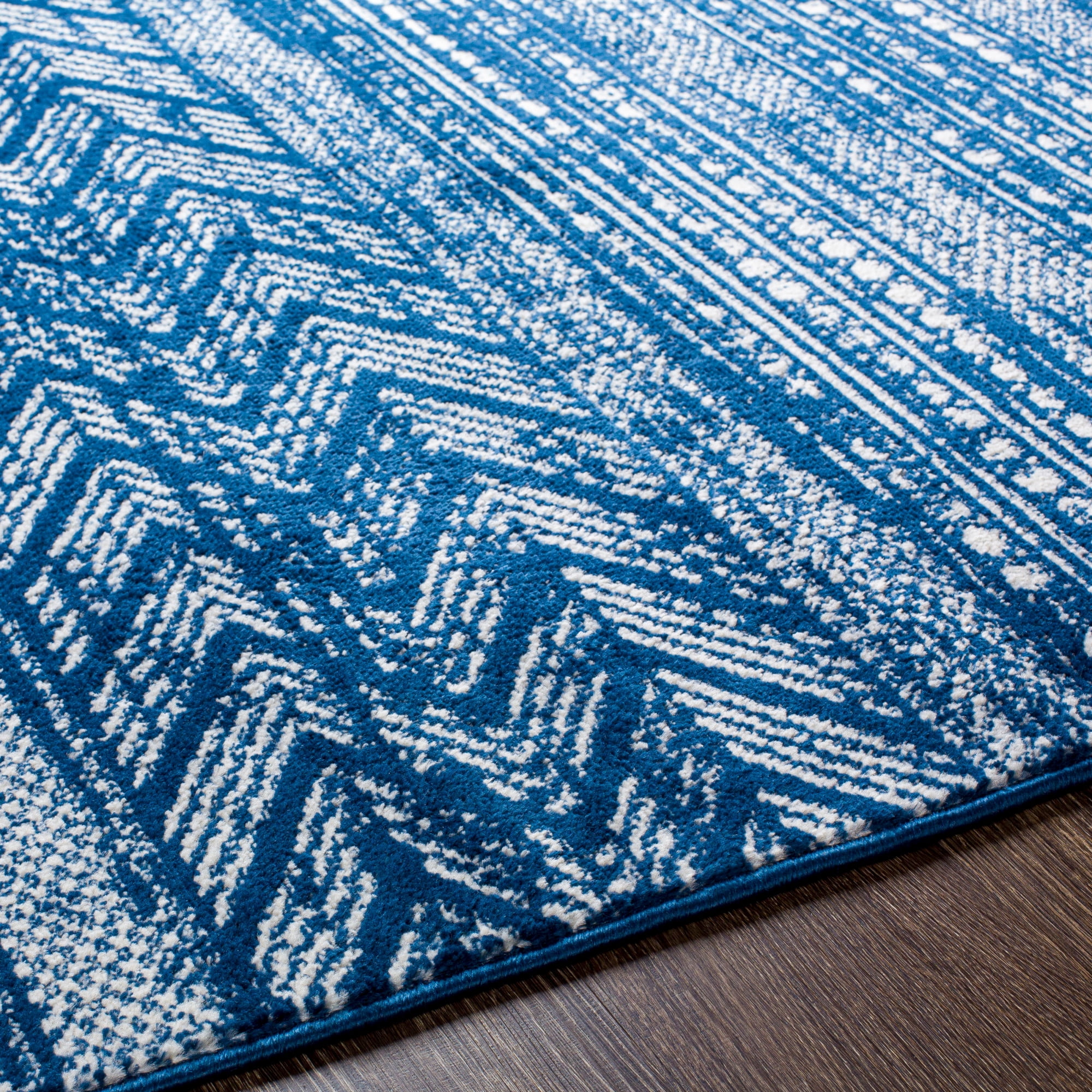Livabliss Roma Global Tribal Area Rug,8'11" x 12'3",Deep Blue