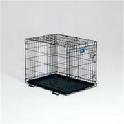 Midwest Container 1630 Lifestages Crate with Divider Panel - Black - 30x21x24 Inch