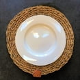 thumbnail image 5 of Made By Nature Round Woven Seagrass Placemats, Set of 2, Chunky Weave, 15 3/4 Inches Diameter, Sustainably Harvested Natural Sea Grass, 5 of 9