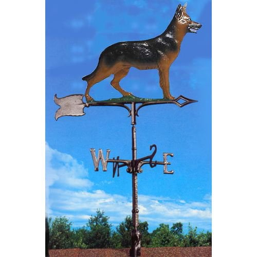 Painted German Shepherd Weathervane by Whitehall
