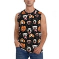 thumbnail image 1 of Balery Different Breeds Of Dogs Camisetas sin mangas para hombre, absorbe la humedad y protege contra el mal olor.-Medium, 1 of 7