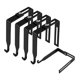 thumbnail image 3 of 5 perchas para cubículos, divisorias, negras, fáciles de instalar, para colgar abrigos, ganchos de pared y cuadros para exteriores sobre, 3 of 9