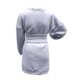 thumbnail image 6 of LLYwey Casual Dresses for Women 2024 Solid Waist Retraction Bandage Long-Sleeve Dress New T-Shirt Dresses Gray L, 6 of 6