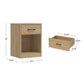 thumbnail image 3 of Mainstays Ardent Nightstand with 1 Drawer, Euro Oak, 3 of 17