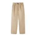 thumbnail image 5 of HILEELANG 4-15 Little/Big Boys and girls Chino Pants Straight Leg Button Front Twill School Uniform Everyday Wear Khaki 1 Pack,Size 13-14T, 5 of 13