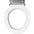 thumbnail image 2 of Bemis 4Lrt Medic-Aid Round Closed-Front Toilet Seat - White, 2 of 5
