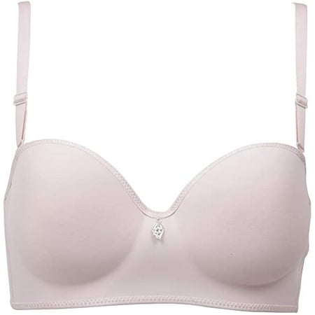 

GAI YI Bras for Women Wirefree Bra Full Coverage Everyday Bras Pink 40C
