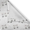 thumbnail image 6 of Ambesonne Kitten Valance & Curtain, Blushing Face Cartoon, 55"x45", Grey Pale Pink, 6 of 6